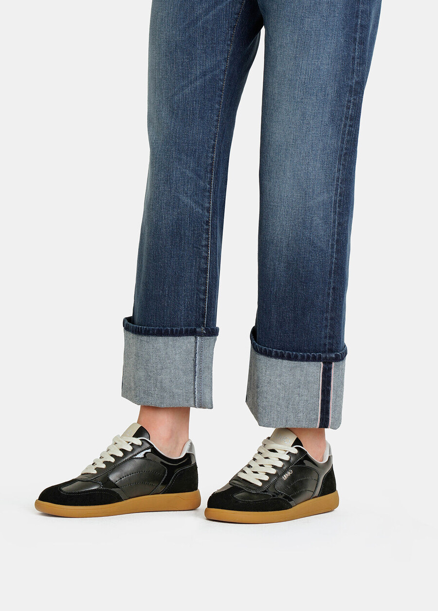 leather sneakers