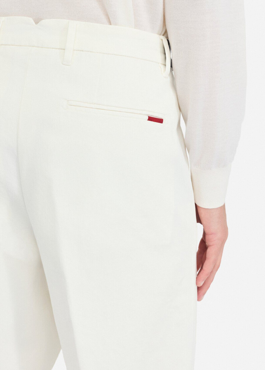 cotton trousers with belt