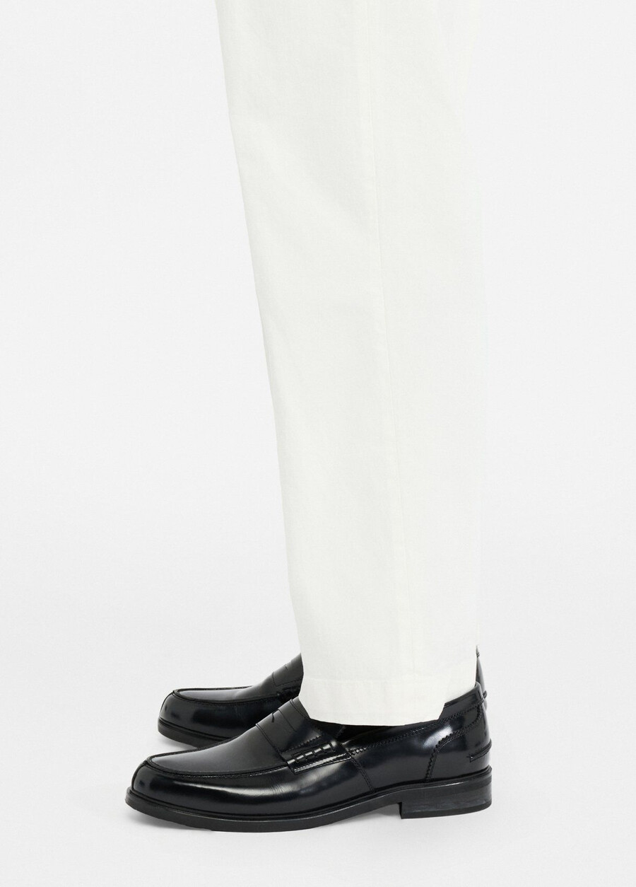cotton trousers with belt