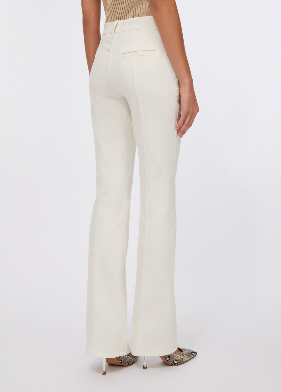 flared cotton bull trousers
