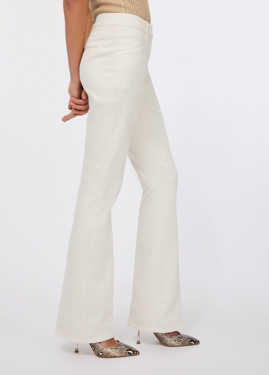 flared cotton bull trousers