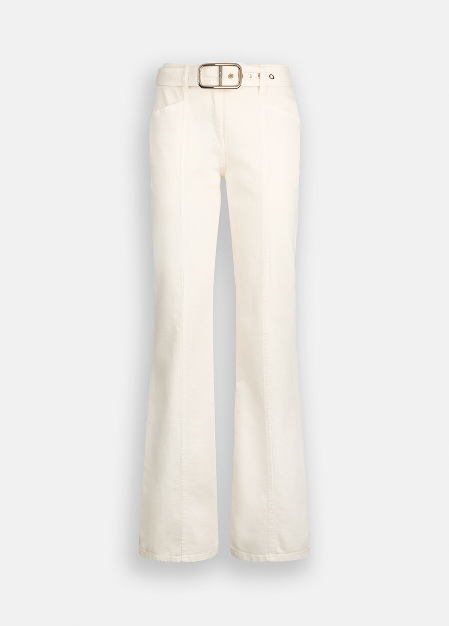 flared cotton bull trousers