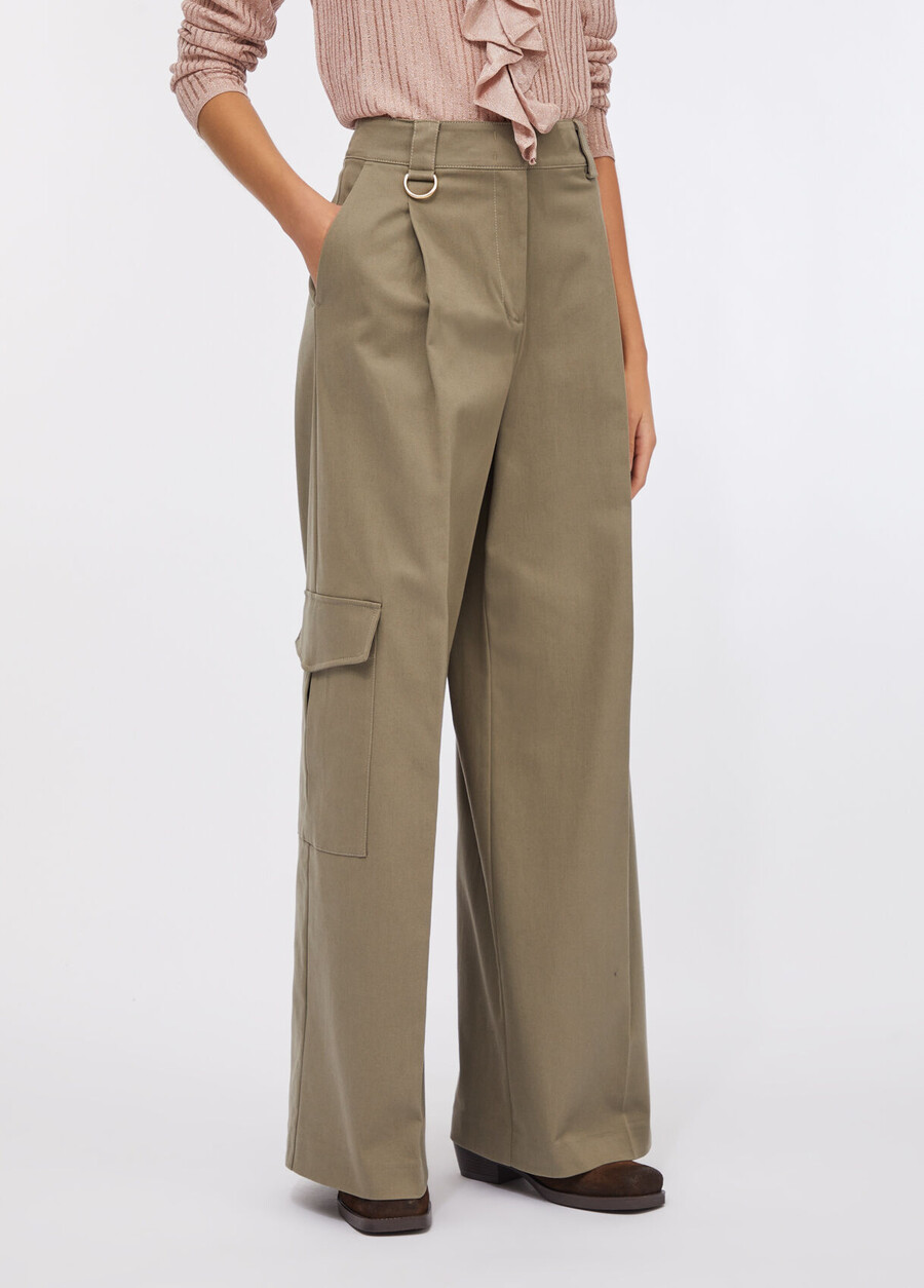 cotton cargo trousers