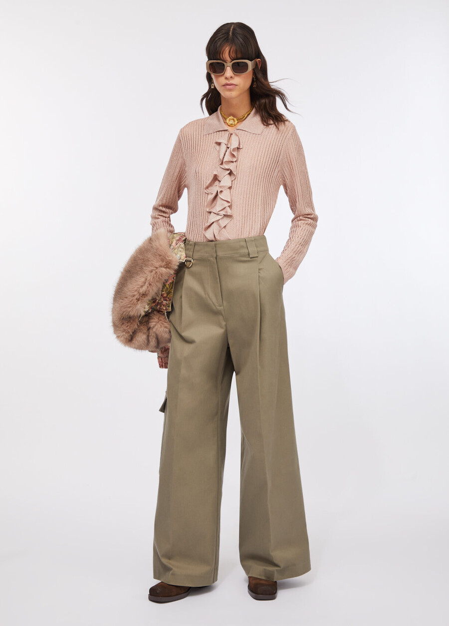 cotton cargo trousers