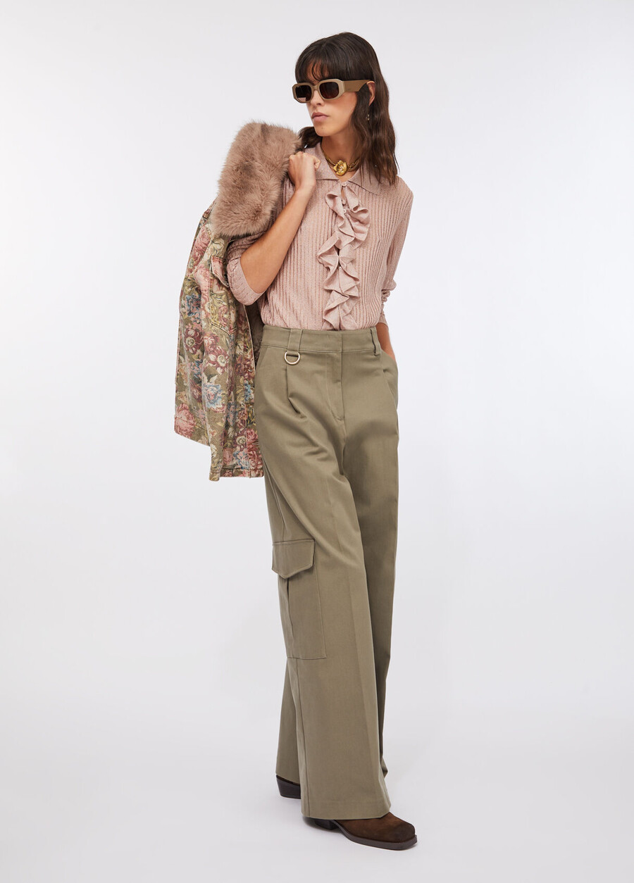 cotton cargo trousers