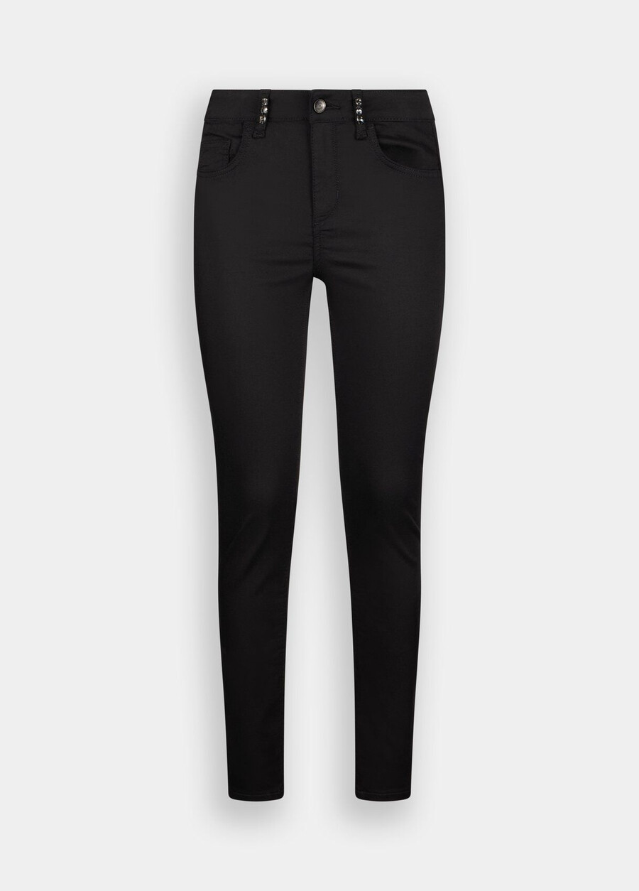 skinny trousers with gemstones