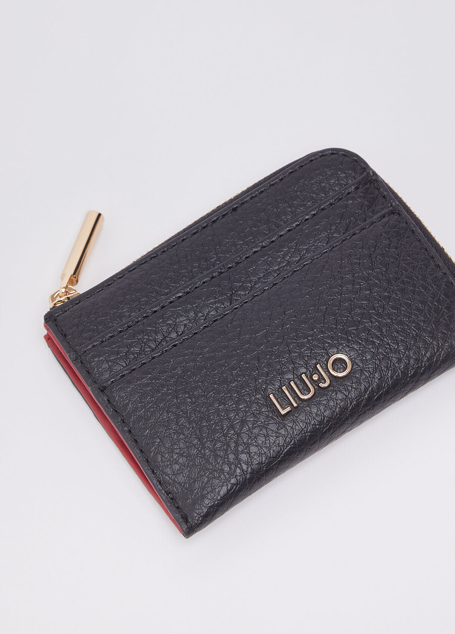 card holder with zip