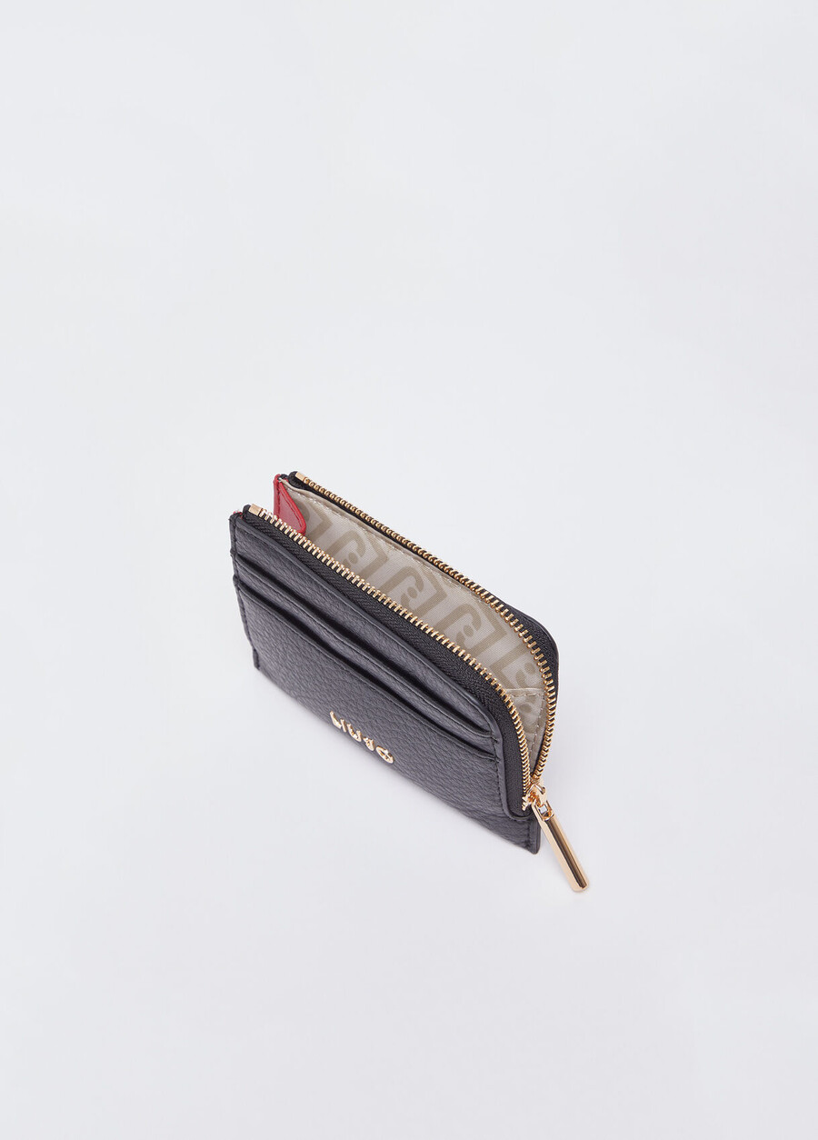 card holder with zip