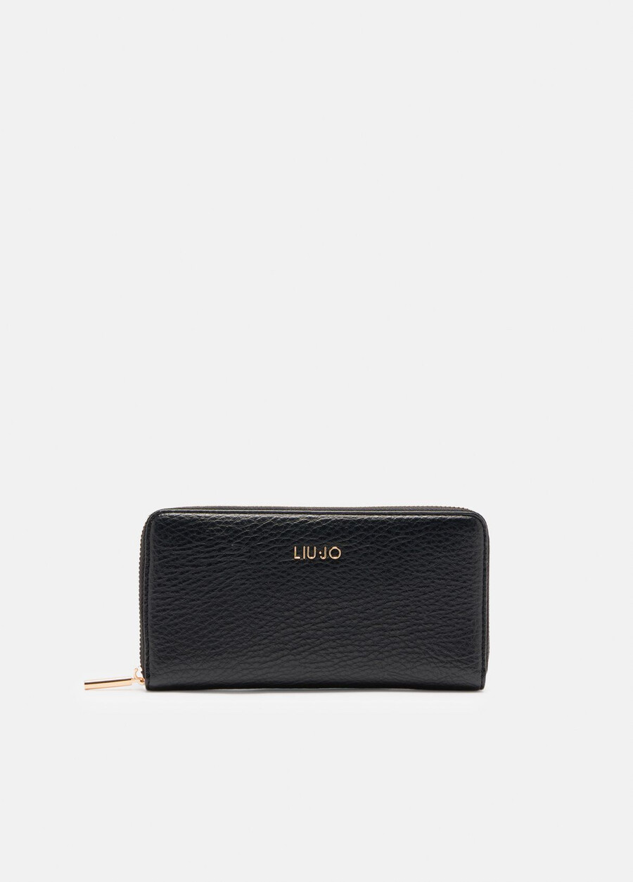 large zip-around purse