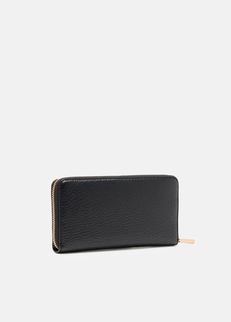 large zip-around purse